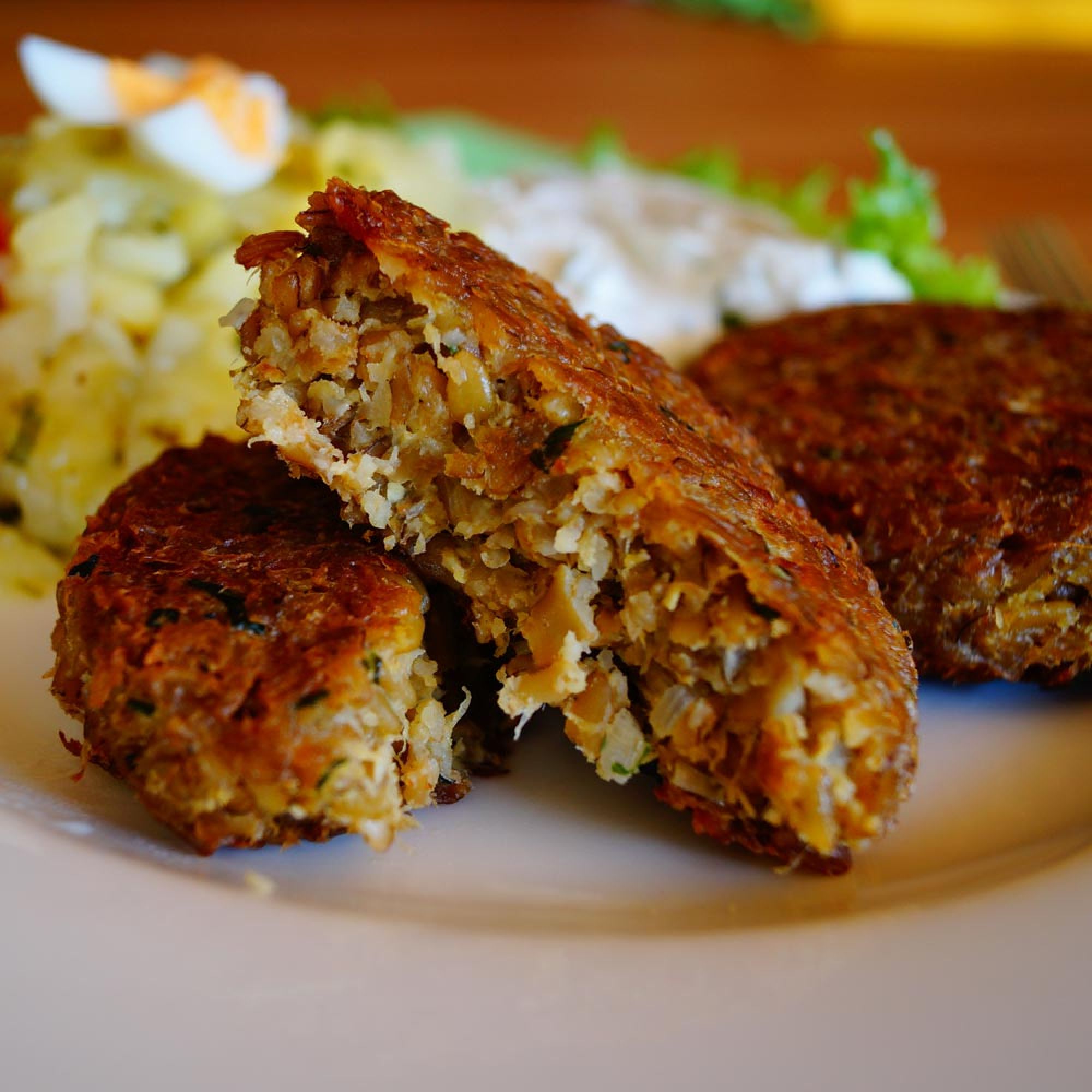 Herzhafte Grünkernküchle